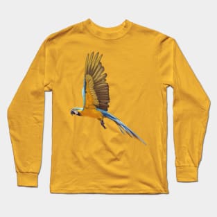 Blue and Gold Macaw Long Sleeve T-Shirt